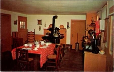 Country Kitchen, Village House, ORIENT, Long Island, New York Postcard