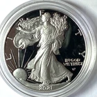 2021 W $1 Proof American Silver Eagle 1oz Silver West Point