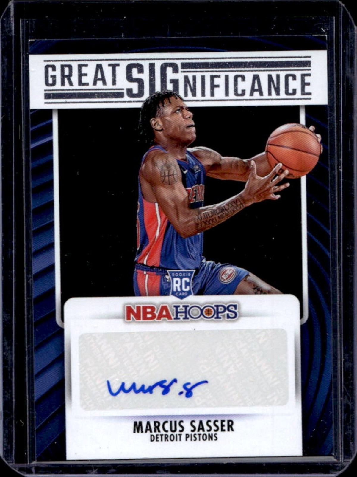 2023-24 Hoops Marcus Sasser Great SIGnificance RC Auto #GS-SAS Pistons