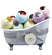 Bath Bombs Gift Set for Women and Men, 10 Oversized Two Tone Bath Fizzies wit...
