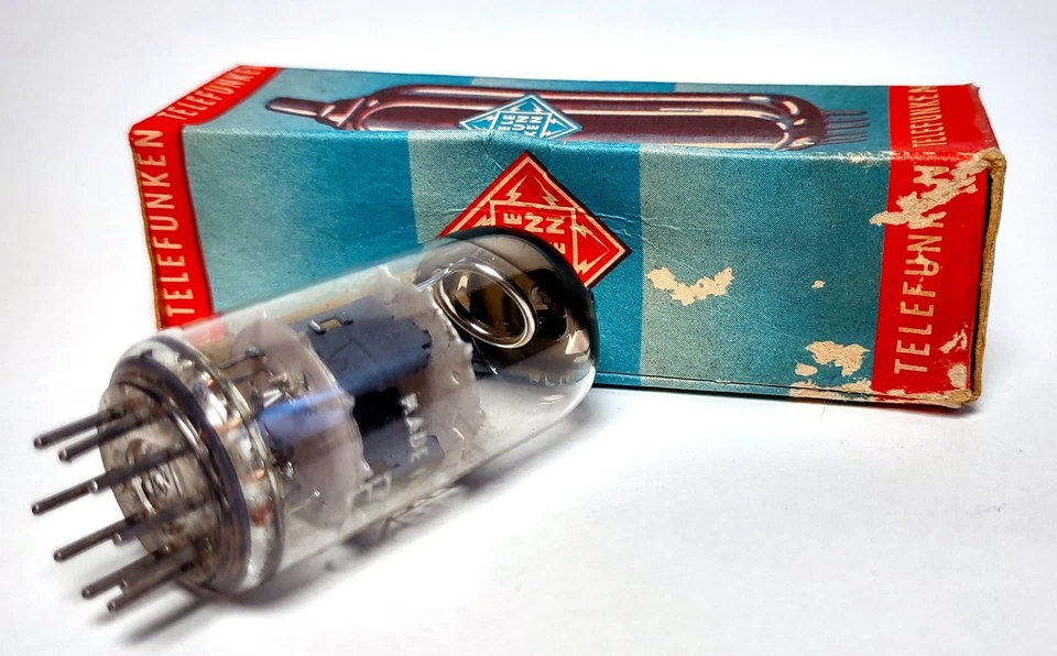 ECC81 12AT77 Telefunken Tube Valvola Röhre Lampe- MINT NOS NIB - Diamond - Audio - Bild 4 von 4
