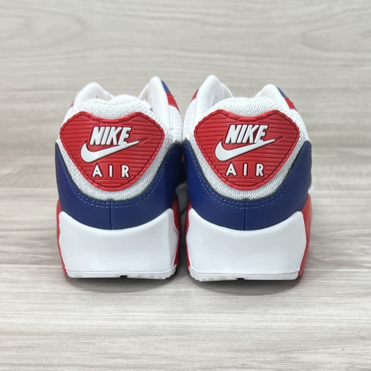Size 8.5- Nike Air Max 90 “USA 2020”White/Red-Royal CW5456-100 | eBay