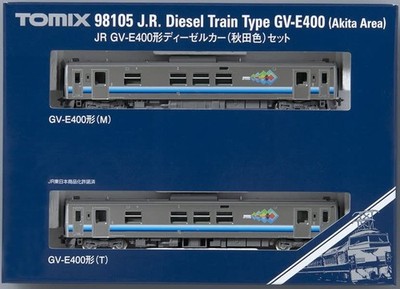 TOMIX Spur N JR GV-E400 Typ Akita Color Set 98105 Eisenbahn Modell Dieselwage...