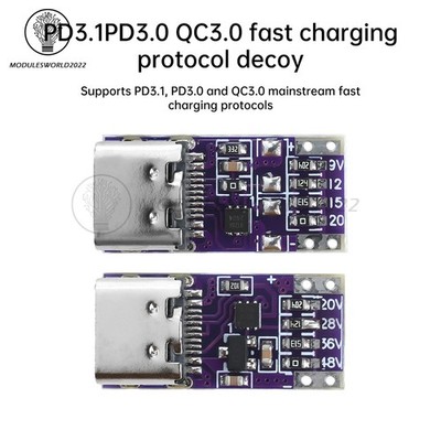 PD3.1 PD3.0 QC3.0 Fast Charging Decoy Module Trigger Board Aging Test Type-C