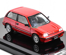 BN HobbyJapan 1:64 1984 Red CIVIC Si E-AT Hatchback Model Diecast Metal Car