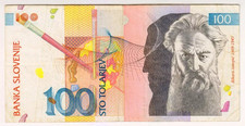1992 Slovenia 100 Tolarjev 818293 Paper Money Banknotes Currency