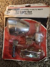 Sears 6 Volt-3 Watt Bicycle Generator Light Set New In Package