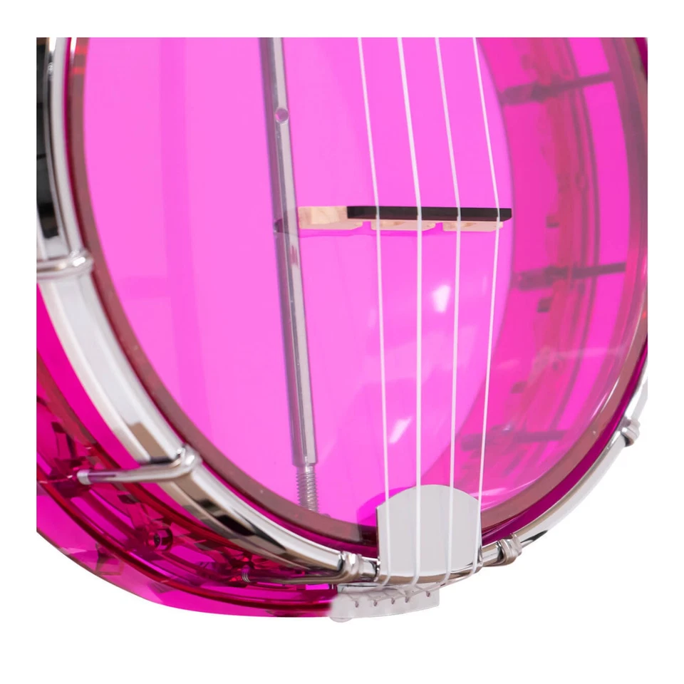 Gold Tone Little Gem Banjo-Ukuleles with Bag (Amethyst) RARE - Image 3 of 4