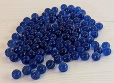 Lot Of 105 Cobalt Blue Glass Marbles, Please Read The Description