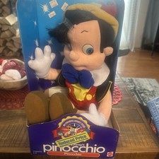 Pinocchio Plush My Favorite Disney Stars Mattel Walt Disney 1992 Vintage 18 New