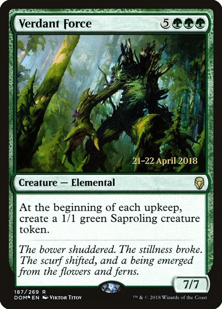 Verdant Force PRE 187 NM Foil