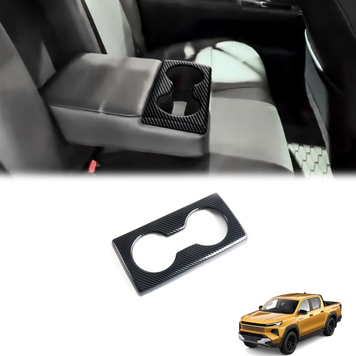 for Toyota Hilux Gas 2026 Rear Water Cup Holder Frame Decorative Cover Trim 1pc
