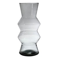 Inna-Glas Vase Ercelina Aus Glas, Recycelt, Klar, 27 Cm, Ø 13 Cm