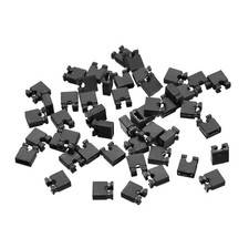 50pcs 2.54mm Pin Header Jumper Cap Short Circuit Connection Black