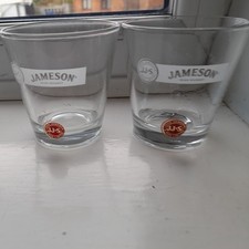 Jameson Irish Whiskey glass Tumblers  distillery scotch whisky bar party spirit 