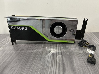 NVIDIA QUADRO RTX 8000 48GB GDDR6 Video Card GPU w/ Brackets And GPU Cables