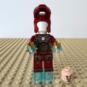 LEGO Marvel, Iron Man 3: MK 42 STARK HEAD, sh0072a, 76007 MANSION 2013 REPULSORS