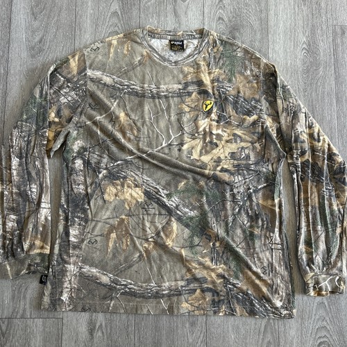 Scent Blocker Realtree Xtra Brown Camo Long Sleeve Crewneck T-shirt Men's Sz XL - Picture 1 of 7