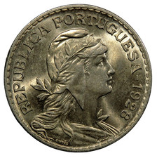 PORTUGAL 1 Escudo 1928 / FDC. UNC/GEM