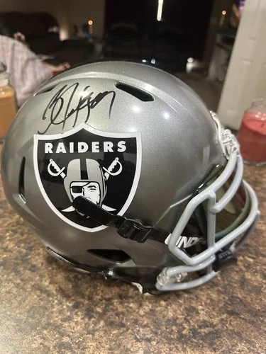 Bo Jackson Signed Full Size Rep Flash Speed Helmet With Visor And U/A Strap 🔥