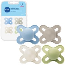 Start Baby Pacifiers 03 Months, BPASkin Soft Silicone Nipple, Glows in The Da...