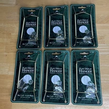 LOT OF 6 - TRIPAR 7.5-9.5 Inch Brass Plate Wire Wall Plate Hanger NEW