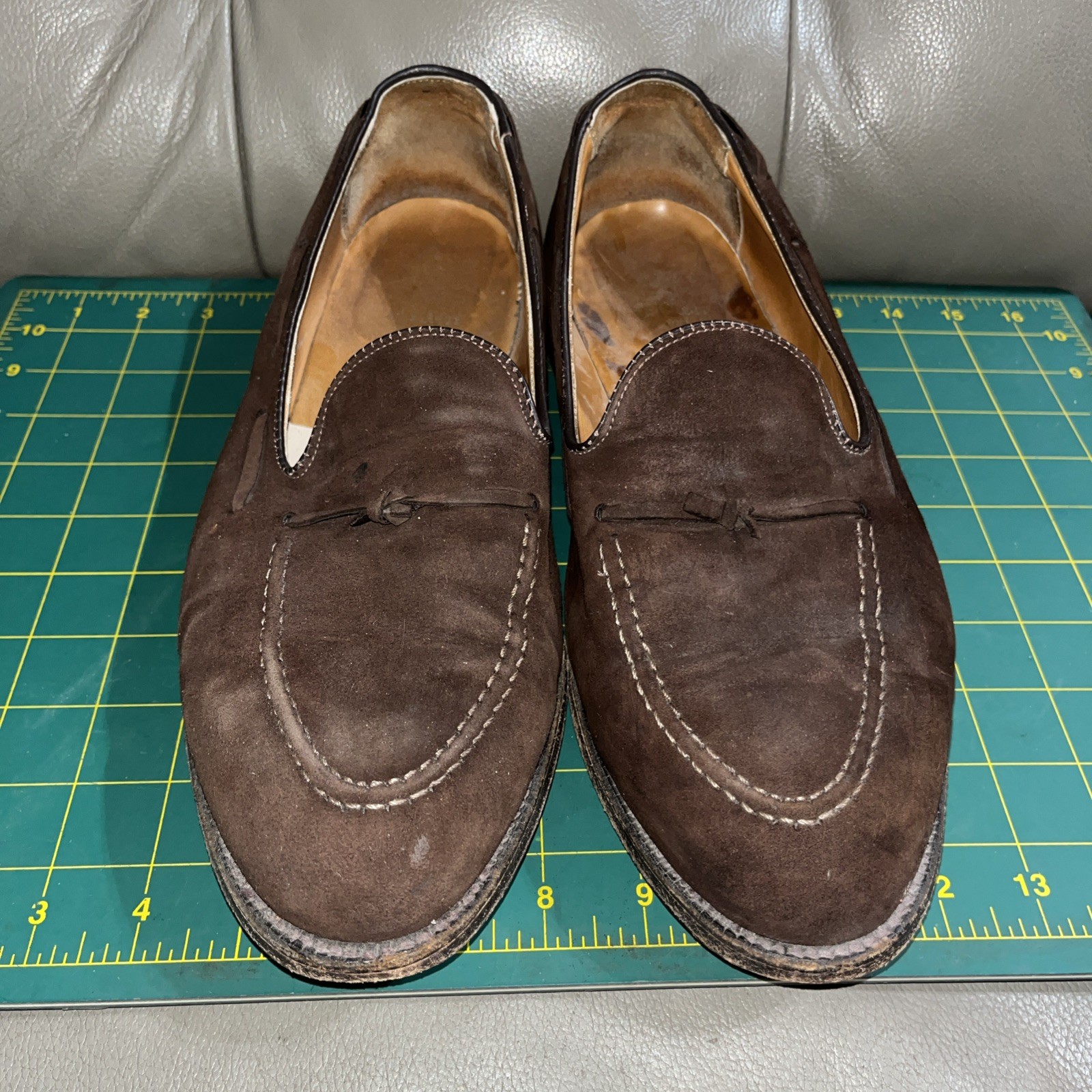 Alden 666 Mocha Kid Suede Tassel Loafer