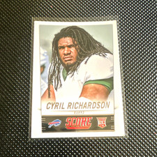Panini 2014 Score Cyril Richardson Rookie #355 Buffalo Bills NFL Football Card. rookie card picture