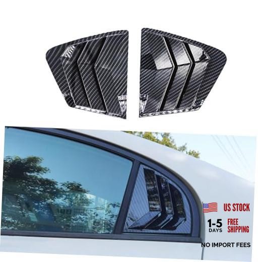 Window Louvers for 8th Gen Honda Civic Rear Side Window Louvers Carbon Fiber