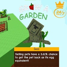 Roblox GROW A GARDEN  ⭐ Seal [Rare]  ⭐ In Stock & Fast Delivery