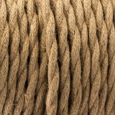 3 Core Vintage Electrical Hemp Rope Wire Twisted Cable Retro Braided Fabric 0.75
