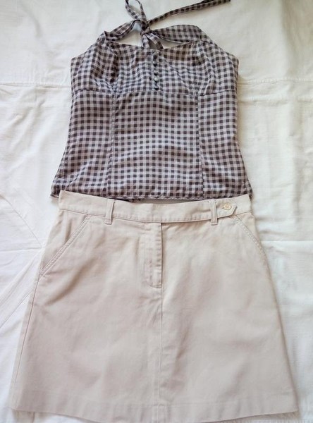 Women French Connection Skirt Beige 38 / M / 46