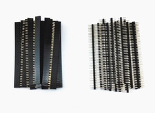 40Pcs 40 Pin Single Row Male and Female Pin Header Connector Kit PCB Pin Strip f