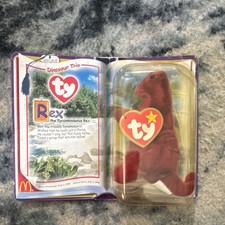 Ty Teenie Beanie Babies Rex the Tyrannosaurus Rex McDonald's 2000