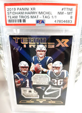 1/1 Nike Swoosh PSA 8 2019 Panini Jarrett Stidham Rookie Triple Game Used Relic