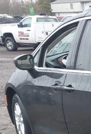 Espejo de puerta del conductor Plymouth Voyager LH 2020-2023 vista lateral OEM Foto 2 de 4