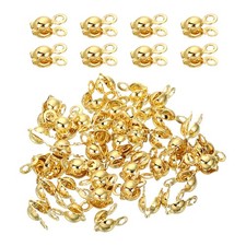50x 3,2mm Crimp-Endkappen für DIY-Schmuck, 1...