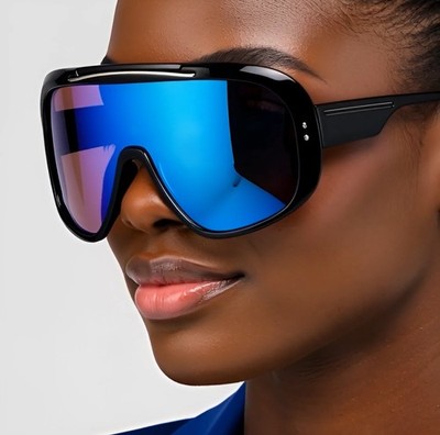 Women Sunglasses Hip Hop Street Wear Celebrity UV400 Sun Protection Chic Large