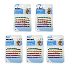 5 Packs Scunci Bobby Pins Milticolor Rhinestones, Gold, 2.25", 25 Pins Tota
