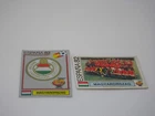 Magyarorszag Team + Patch # 182 183 - Spain 82 Football Vignettes - Panini