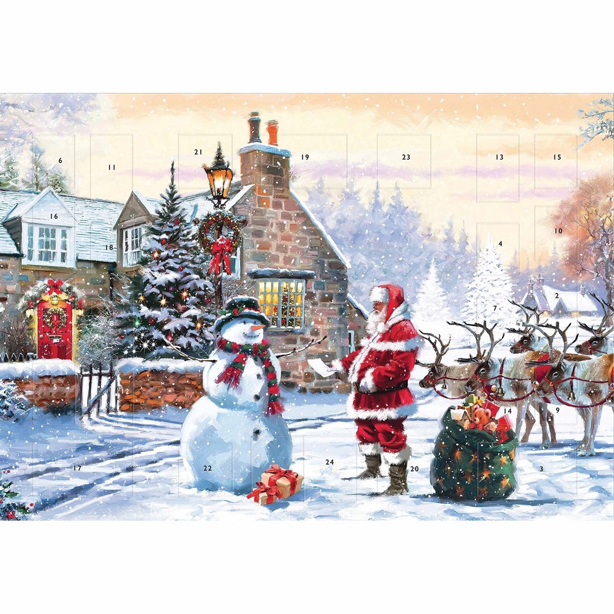Father Christmas & Friends Landscape Traditional Advent Calendar, Gift