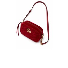 Gucci Marmont Small in Velluto Rossa