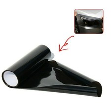 12x72 Dark Black Gloss Headlight Smoke Fog Taillight Light Tint Film Vinyl