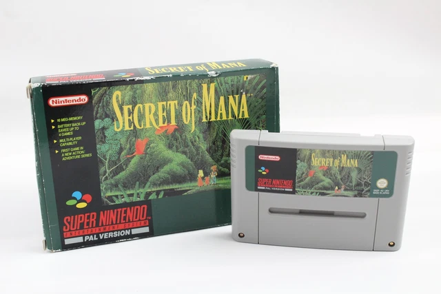 Lot 27 Secret of Mana Super Nintendo w/ Booklet & Plastic Insert