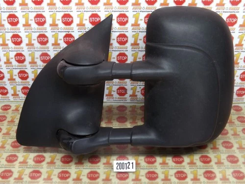 1999 2000 FORD F250 SD DRIVER LEFT SIDE VIEW DUAL ARM MANUAL DOOR MIRROR OEM