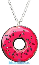 Bluebubble BAKERY SHOP Donut Necklace Sweet Funky Fun Food Kitsch Kawaii Novelty