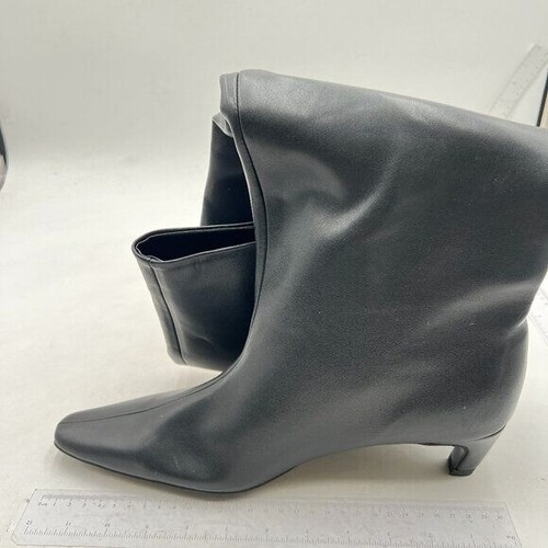 Black Women Stretchy Knee High Boots Square Toe Low Kitten Heels Long Boot - 第 1/7 張圖片