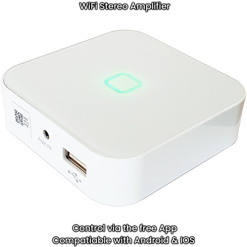 80W Mini WiFi Stereo Amplifier - Compact Wireless Music Streaming Multizone Amp - Picture 2 of 9