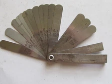 K-STAR 15-BLADE THICKNESS FEELER GAUGE 162, DECIMAL/METRIC, .002”-.025”, USA