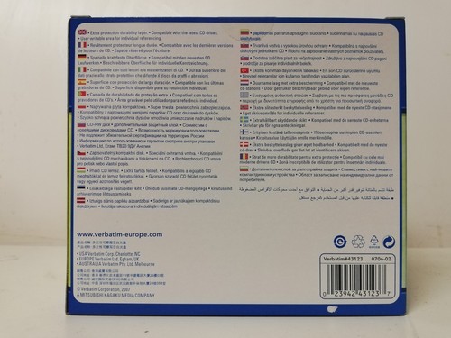 60 CD-RW VERBATIM 4X 700 MB, 80 MINUTI, CD - RW REWRITABLE RISCRIVIBILI, NUOVI. - Foto 3 di 3